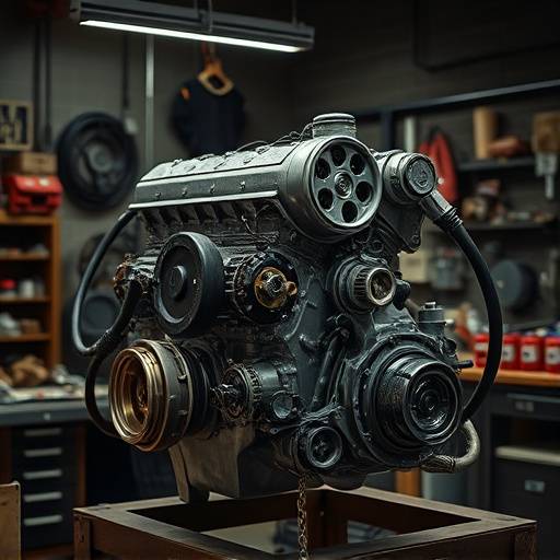 Engine rebuild project in progress