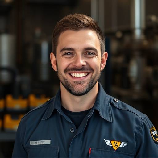 John Smith, Founder and Lead Mechanic, smiling in his work uniform.