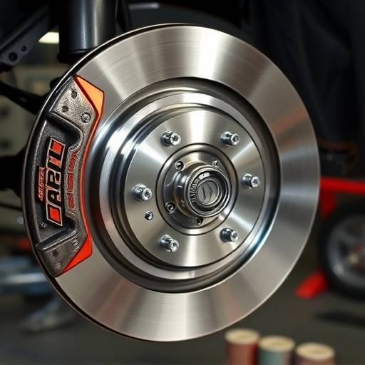 New brake pads ready for installation