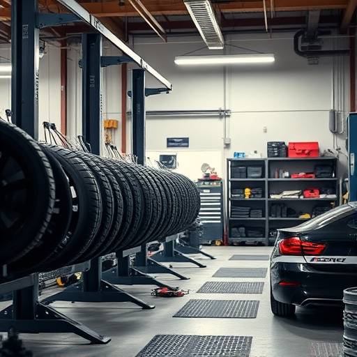 Our tyre fitting station: equipped for all tyre sizes