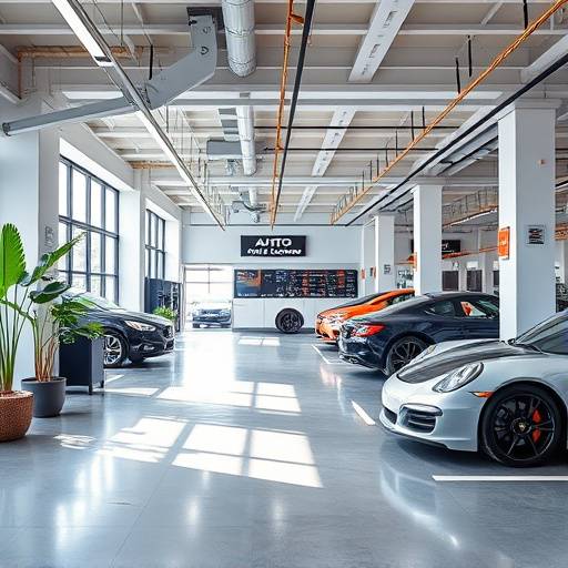 Reception area at AutoFix Garage: welcoming and modern
