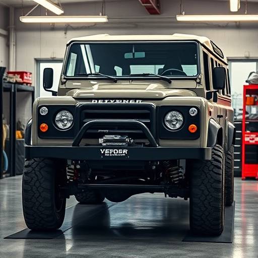 Suspension overhaul on a Land Rover Defender